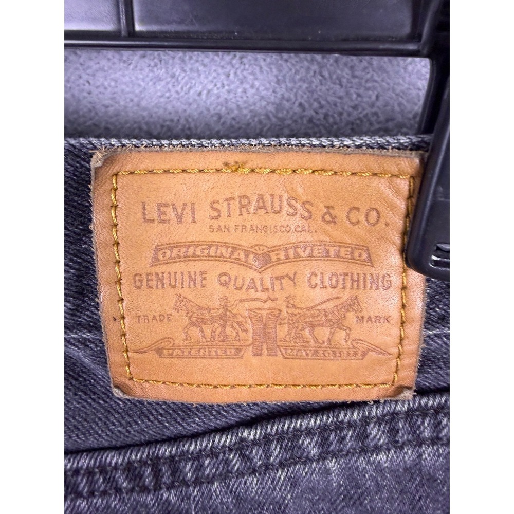 Levi's Premium Women's 28x30 Faded Black Denim Jeans Baggy Dad Jeans - Picture 4 of 12